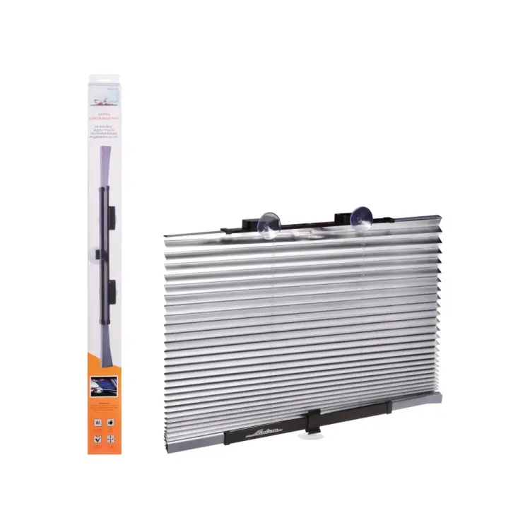 Светоотражающая раздвижная солнцезащитная шторка на лобовое, заднее стекло Airline ASPS-FB-02