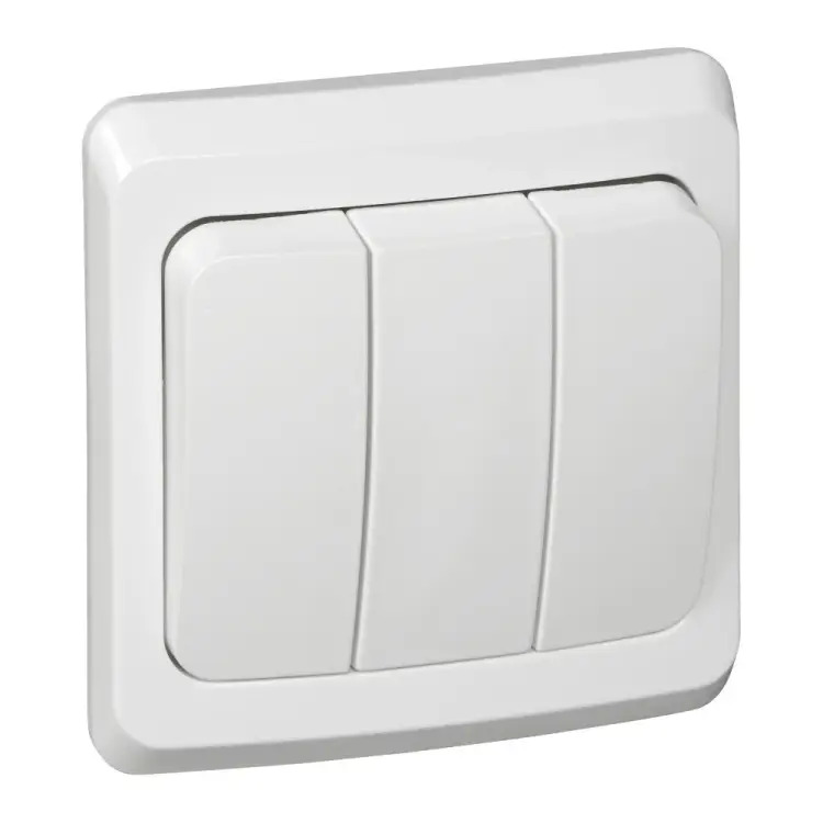 Трехклавишный выключатель Systeme Electric Этюд BC10-003B