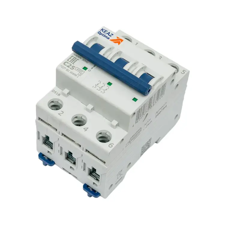 Модульный автоматический выключатель КЭАЗ OptiDin BM63-3C25-УХЛ3 260794