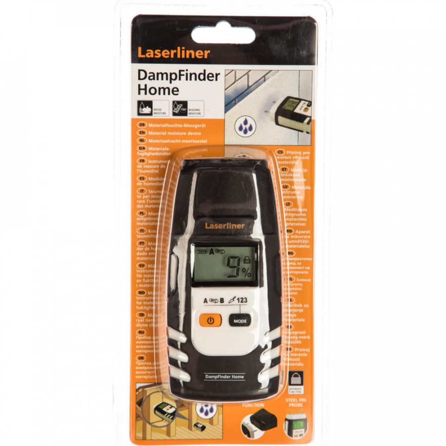 Влагомер для древесины и строительных материалов Laserliner DampFinder Home