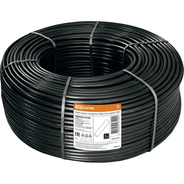 Гладкая техническая труба TDM ELECTRIC SQ0413-0125