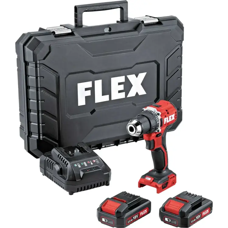 Аккумуляторная дрель шуруповерт FLEX DD 2G 18.0 ec LD/2.5 set