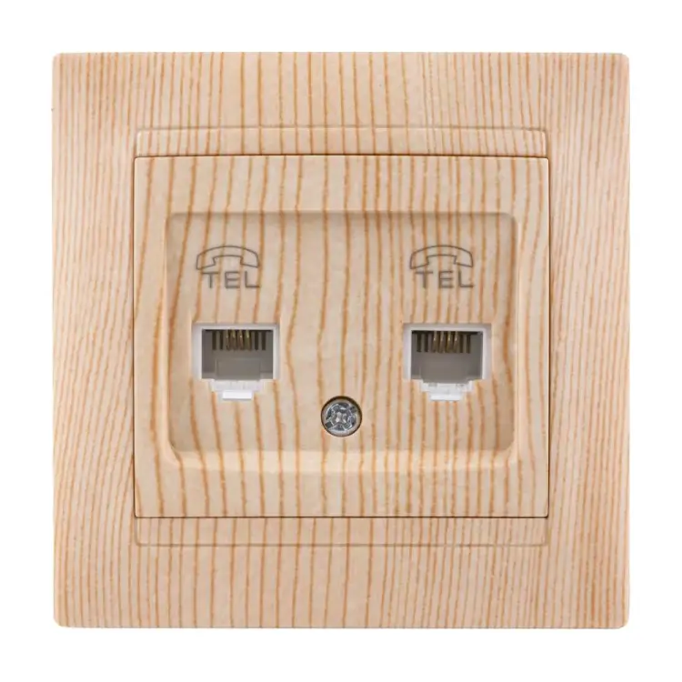 Двойная телефонная розетка TDM ELECTRIC Лама SQ1815-0318