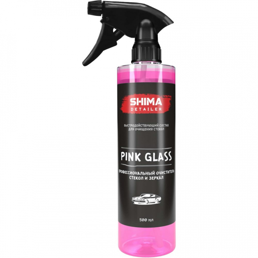 Профессиональный очиститель стекол и зеркал SHIMA DETAILER PINK GLASS