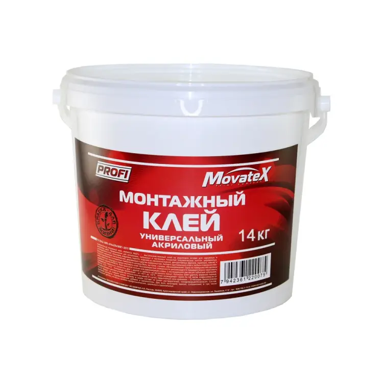 Монтажный акриловый клей Movatex PROFI Т36113