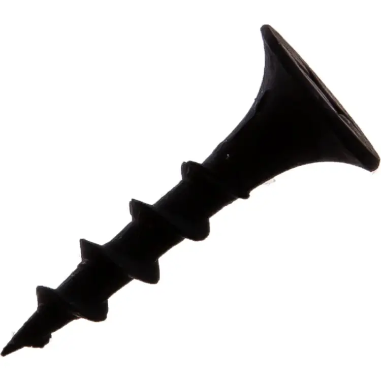 Черные саморезы по гипроку к дереву ХВАТ 3,5х19 (250 шт.) 22019-4