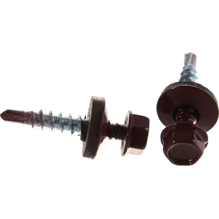 Кровельный саморез Госкреп 4,8х28 RAL3005 красное вино (300 шт.) 2-0016540
