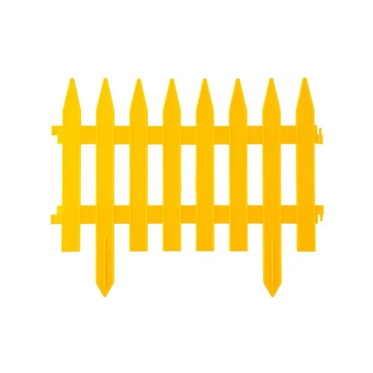 Садовое ограждение ПОЛИМЕРСАД Забор декоративный №1 ПС-ЗД1-желт