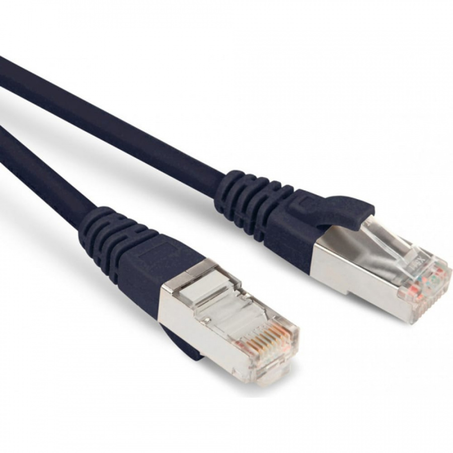 Экранированный патч-корд Hyperline PC-LPM-STP-RJ45-RJ45-C5e-3M-LSZH-BK