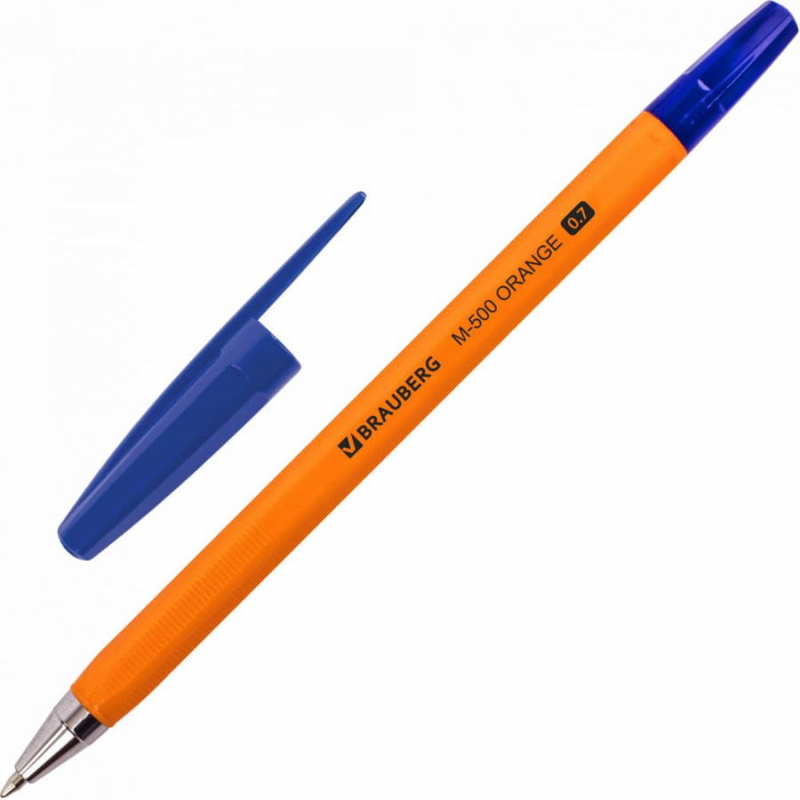 Ручка шариковая BRAUBERG M-500 ORANGE