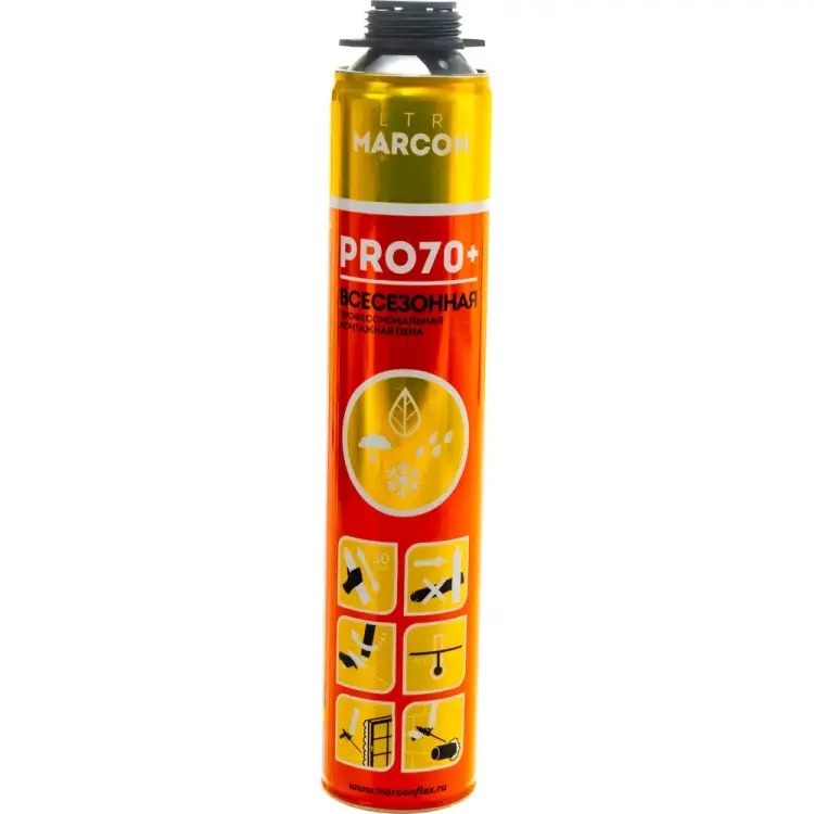 Всесезонная профессиональная монтажная пена MARCON PRO 70 ULTRA 4620010540912 Всесезонная профессиональная монтажная пена MARCON PRO 70 ULTRA 4620010540912