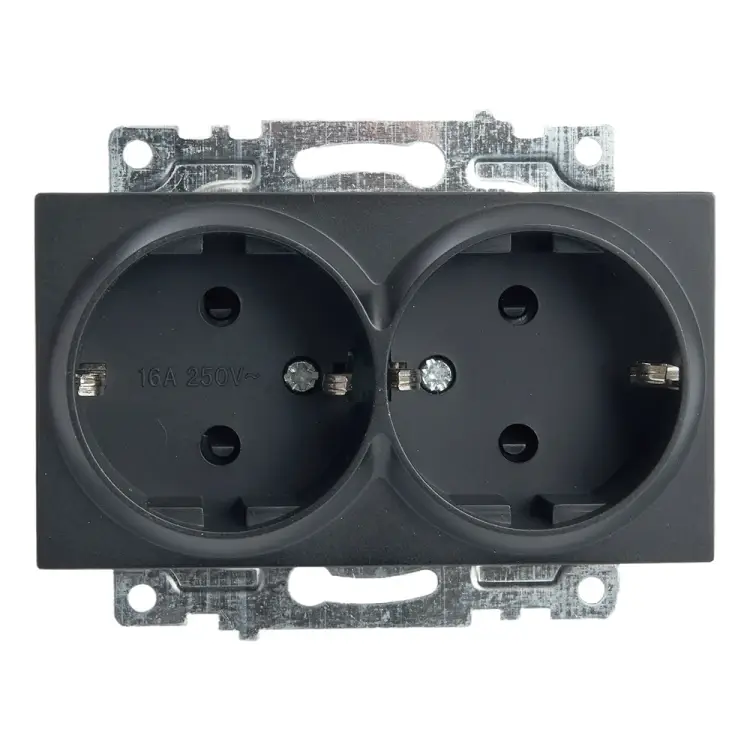 Двухместная розетка STEKKER GLS16-7114-05 Катрин 39612