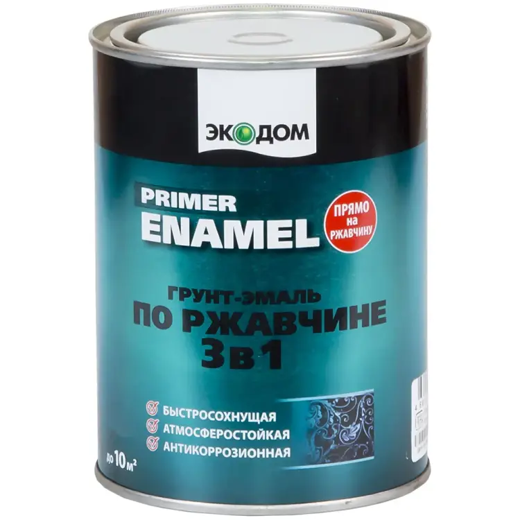 Грунт эмаль по ржавчине Экодом 236345