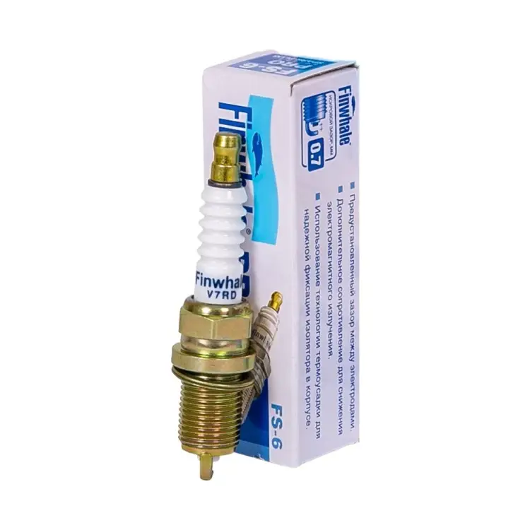 Свеча зажигания Rexton 2.3-2.8-3.2L , Actyon, Kyron, Actyon Sports, All 2.3L FINWHALE FS6 Свеча зажигания Rexton 2.3-2.8-3.2L , Actyon, Kyron, Actyon Sports, All 2.3L FINWHALE FS6