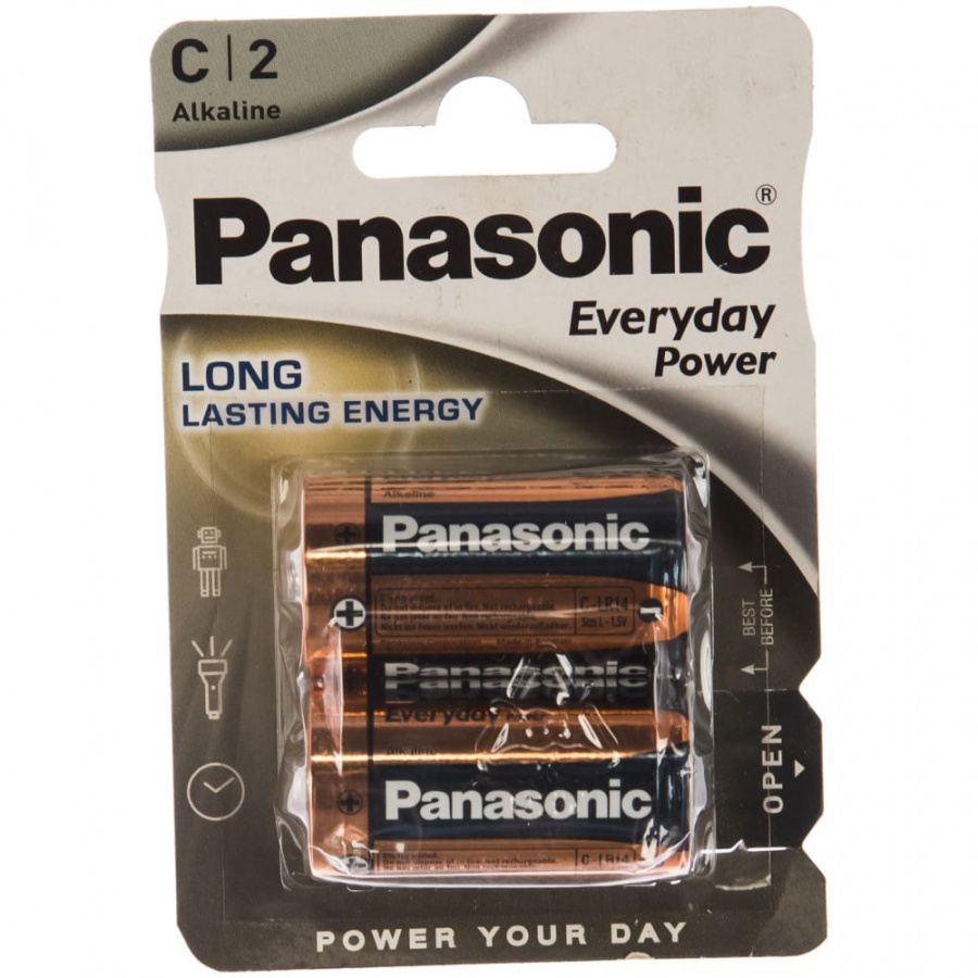Батарейка Panasonic Everyday Power Standard LR14 C 1.5В бл/2 щелочная