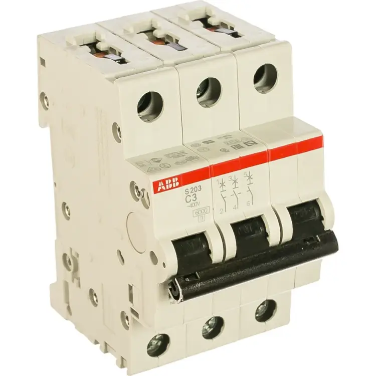 Трехполюсный автоматический выключатель ABB S203 2CDS253001R0034