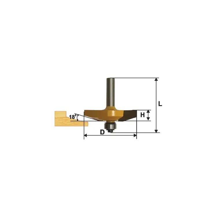 Фигирейная горизонтальная фреза по дереву Энкор 9328