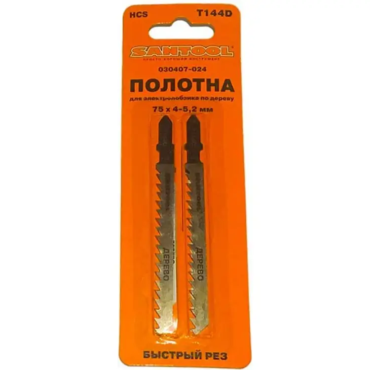 Полотна для электролобзика по дереву SANTOOL 030407-024