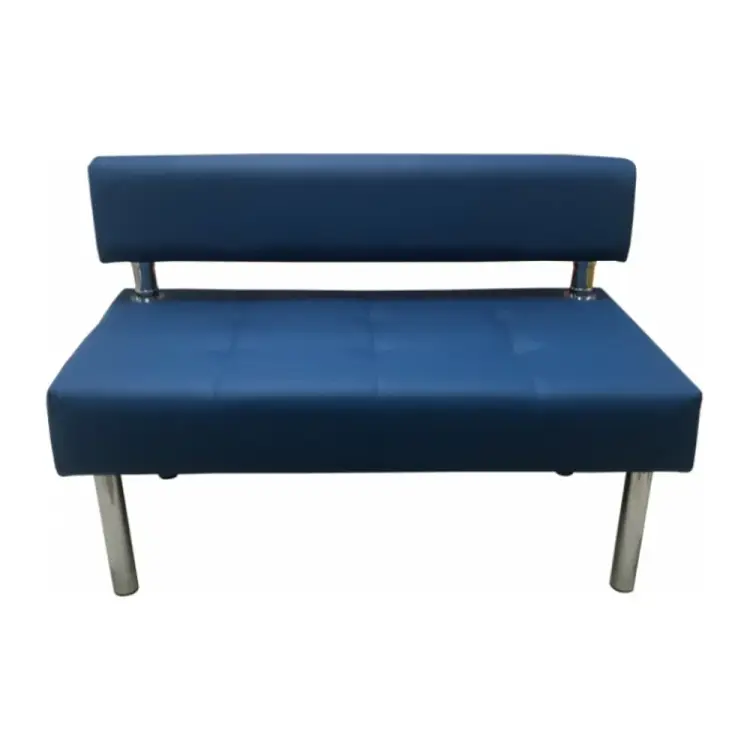 Двухместная секция дивана Мягкий Офис синяя СТР601СН