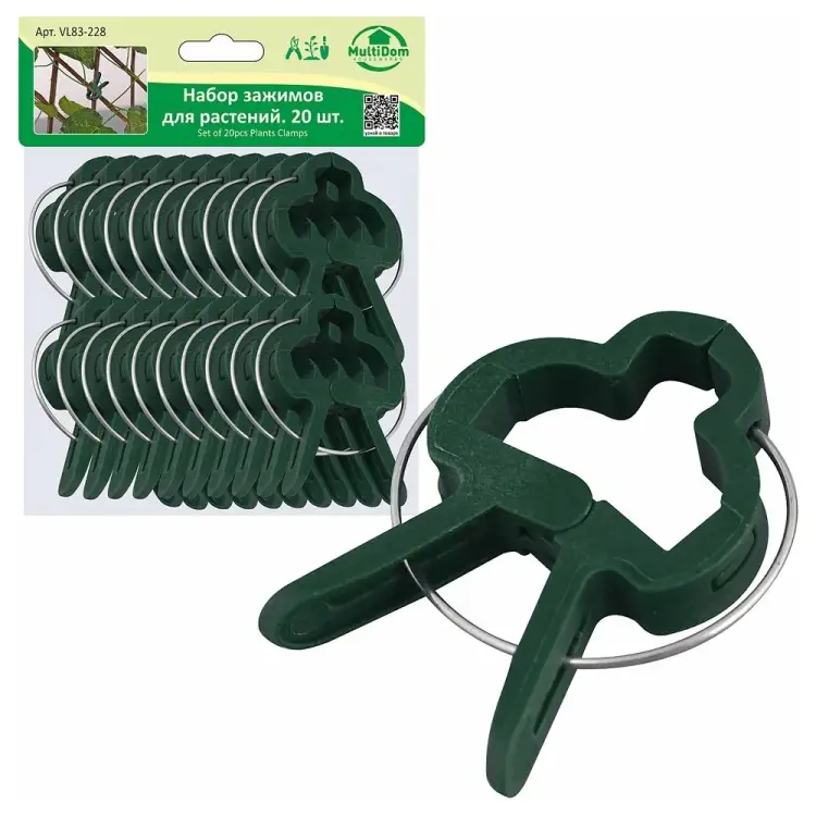 Набор зажимов для растений МУЛЬТИДОМ VL83-228