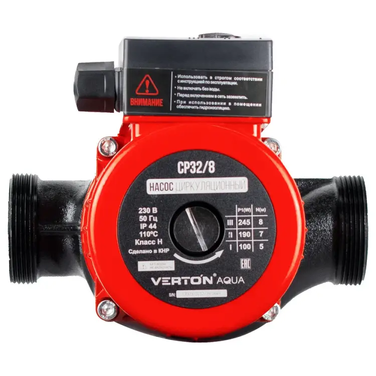 Циркуляционный насос VERTON aqua cp32/8 01.13296.13886 Циркуляционный насос VERTON aqua cp32/8 01.13296.13886