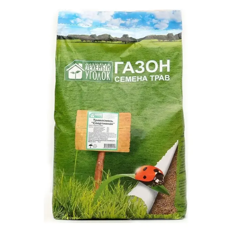 Травосмесь газона семена Зеленый уголок Спортивная 4660001291157
