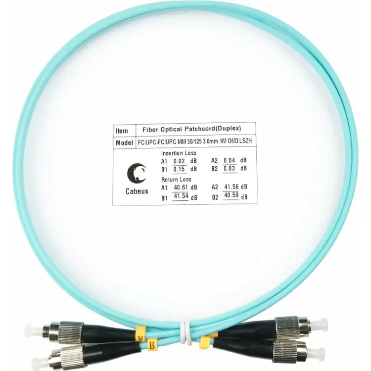 Оптический шнур Cabeus FOP-50-FC-FC-25m