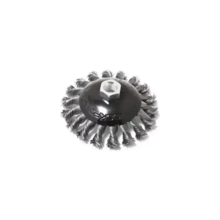 Стальная витая дисковая кордщетка для ушм Rockforce RF-BWF108(29091) Стальная витая дисковая кордщетка для ушм Rockforce RF-BWF108(29091)