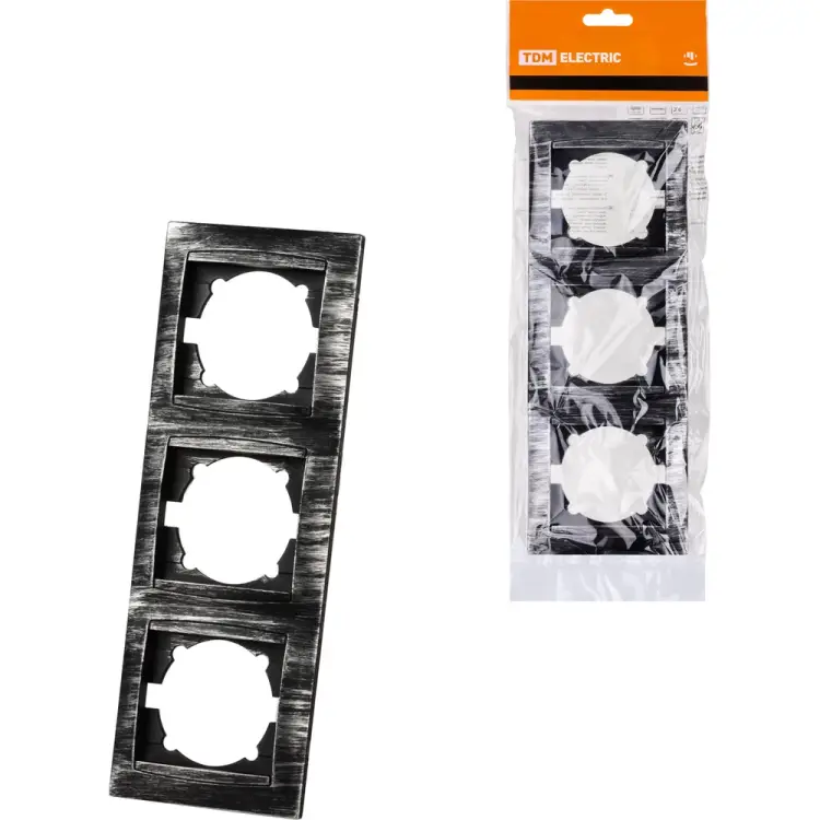 3-х постовая вертикальная рамка TDM ELECTRIC Лама SQ1815-0684