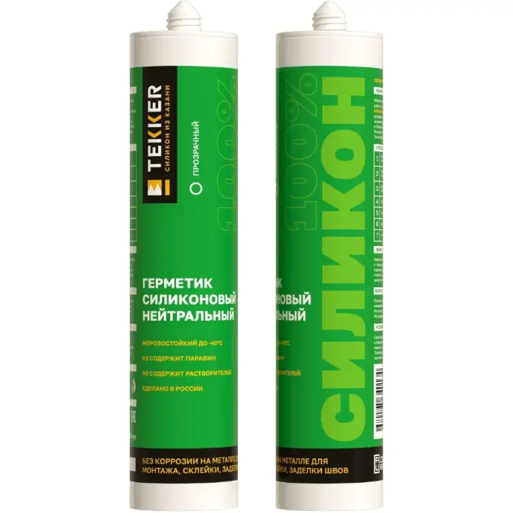 Силиконовый нейтральный герметик Tekker 4680195340134