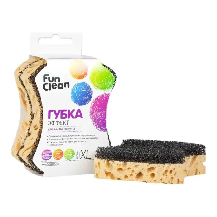 Губка для посуды Fun Clean Эффект XL 8323