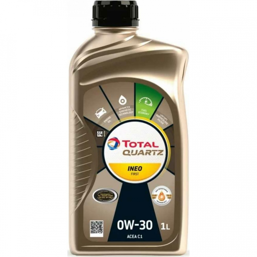 Масло для 4-х тактных двигателей TOTAL QUARTZ INEO FIRST 0W30