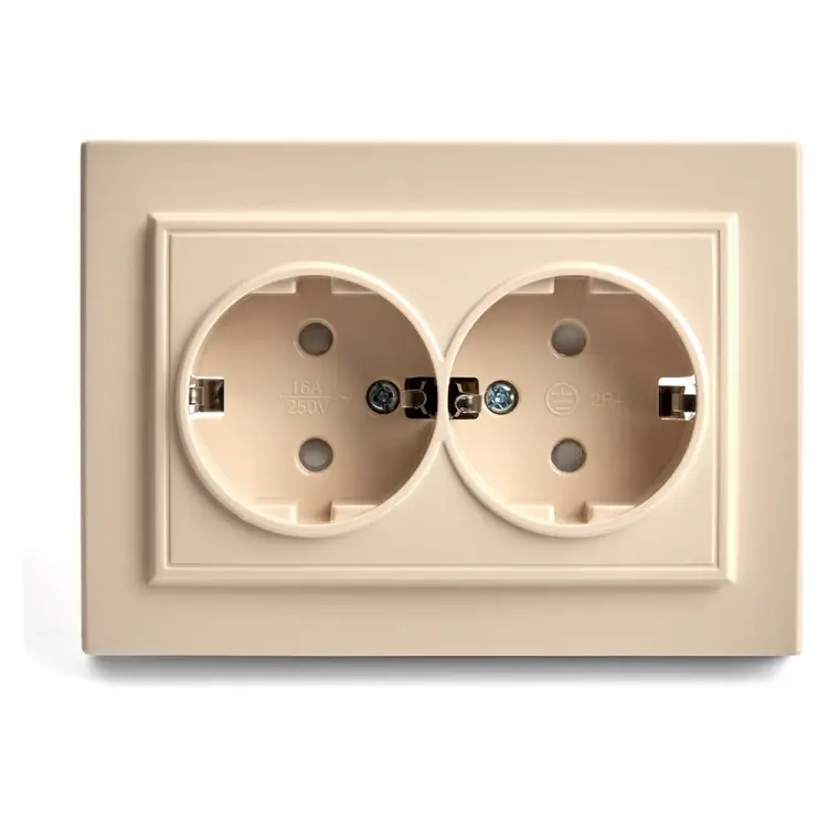 Двухместная розетка STEKKER Эрна PST16-9014-02 39240