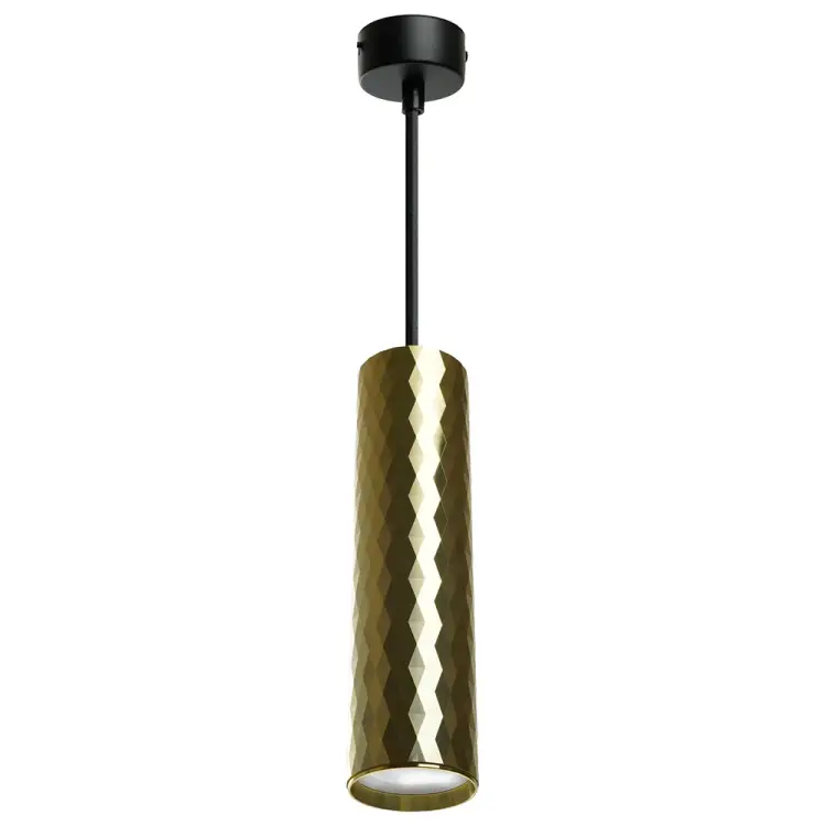 Потолочный светильник FERON ml1888 PRISM на подвесе mr16 35w, 230v, чёрный, золото 55x200 48669