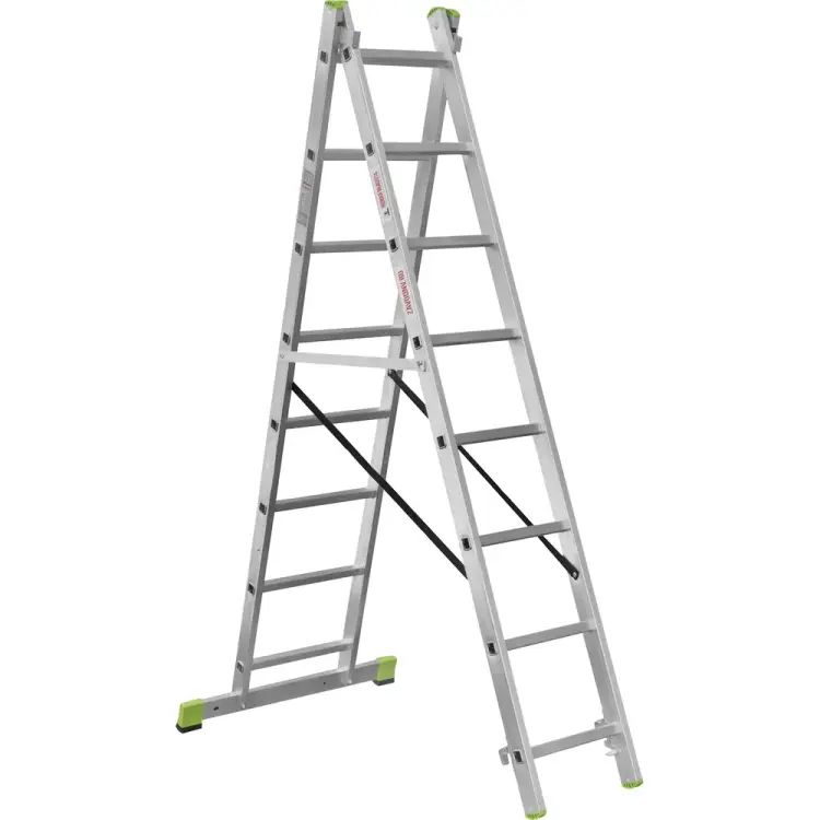 Двухсекционная алюминиевая лестница Новая Высота 2220208