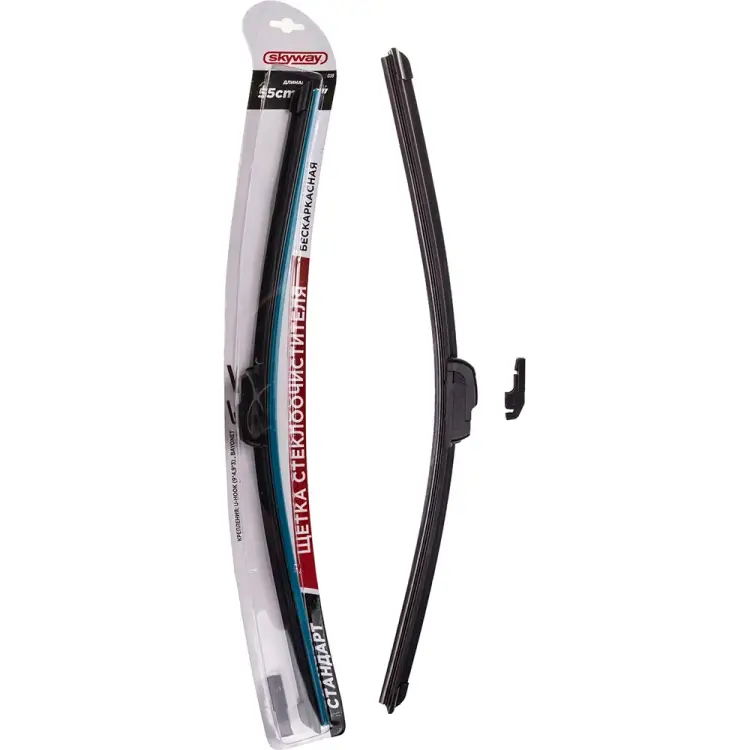 Бескаркасная щетка стеклоочистителя SKYWAY S02701039