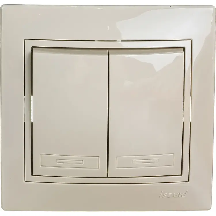 Двойной выключатель Lezard MIRA 701-0303-101