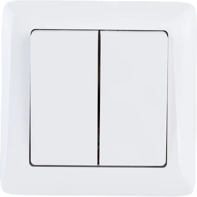 Двухклавишный выключатель Systeme Electric Хит VS56-234-B