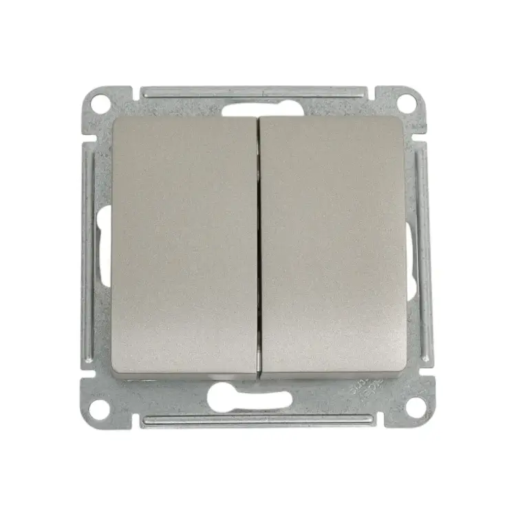 Двухклавишный переключатель Systeme Electric Glossa GSL001265