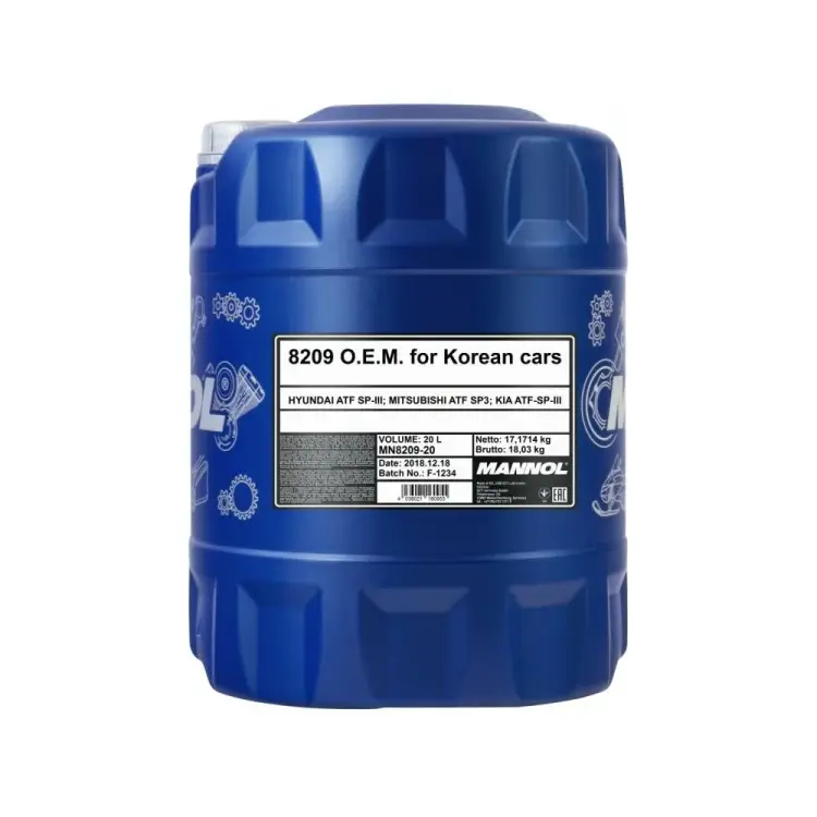 Синтетическая трансмиссионная жидкость MANNOL ATF SP-III 3033