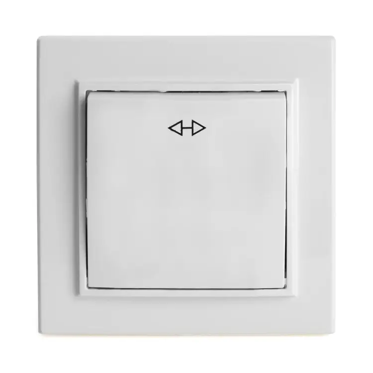 Перекрестный одноклавишный переключатель STEKKER psw10-9009-01 39925