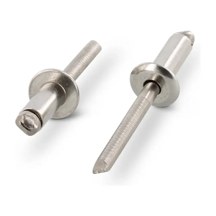 Нержавеющая вытяжная заклепка Metiz-A2 4.0x16 мм А2/А2, со стандартным бортиком, 20 шт. 1598324016 20