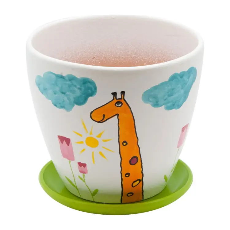 Керамический горшок Вещицы жираф BH-09-1