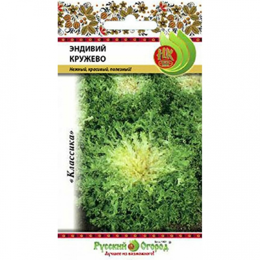 Листовой салат семена РУССКИЙ ОГОРОД Эндивий Кружево