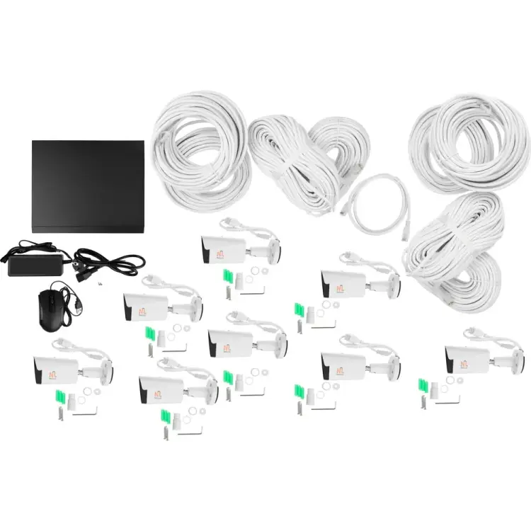 Готовый ip комплект видеонаблюдения Netlink Nl-nv08-p-kit УТ-00001705 Готовый ip комплект видеонаблюдения Netlink Nl-nv08-p-kit УТ-00001705