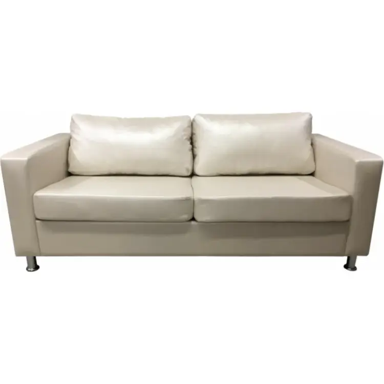 Трехместный диван Мягкий Офис серебристый ВТС306СРБ