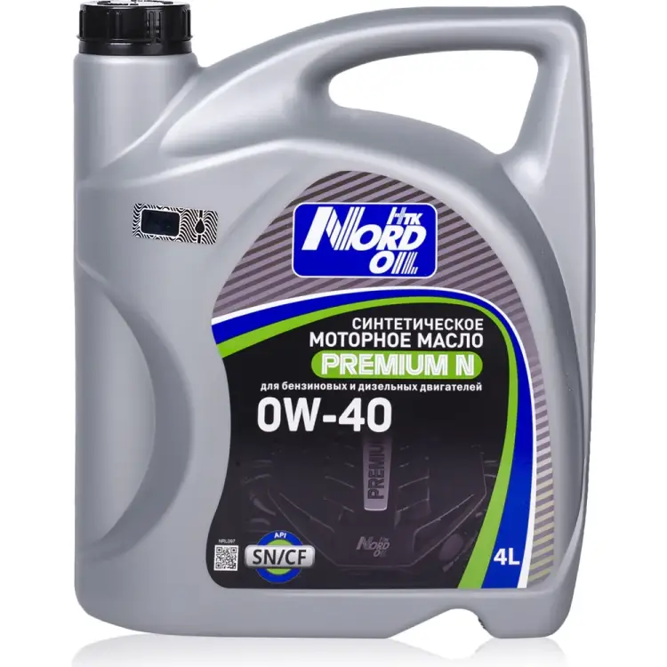 Синтетическое моторное масло NORD OIL Premium N 0W-40, SN/CF NRL097