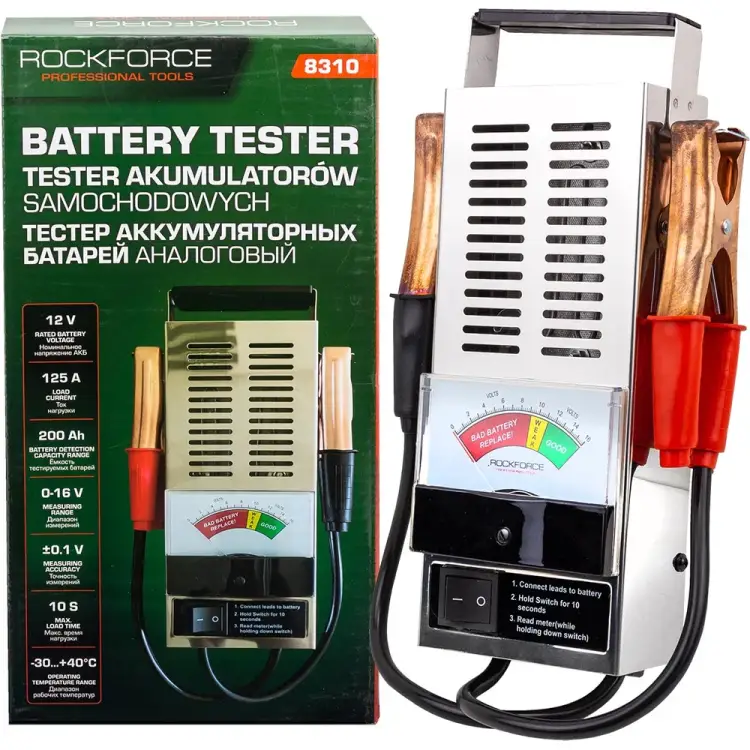Аналоговый тестер аккумуляторных батарей Rockforce RF-8310(17788)