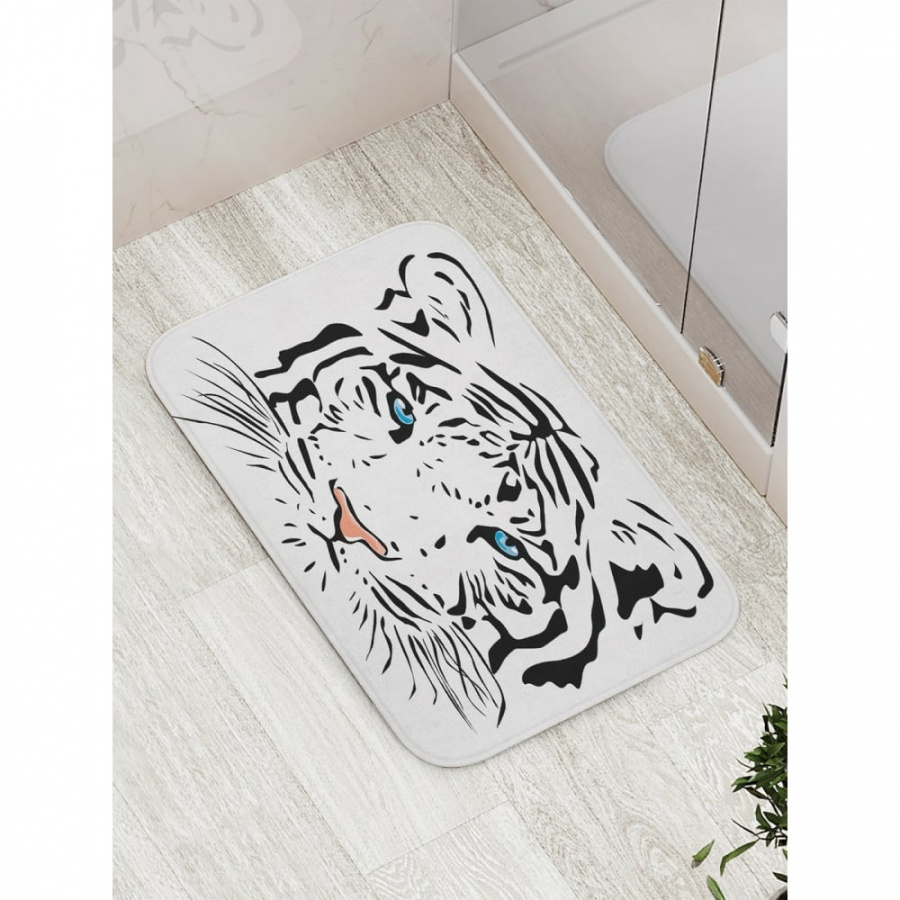 Противоскользящий коврик для ванной, сауны, бассейна JOYARTY Тигровый дух