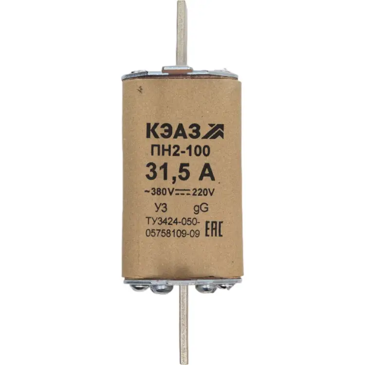 Плавкая вставка КЭАЗ ПН2 100 31.5А У3 110865